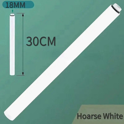 Apvalus dušo prailginimo strypas Dušo laikiklis 30 cm Dušo ilgintuvas Pilkas prailginimo vamzdelis Baltas Papildomas prailginamasis vamzdelis Vonios kambario priedai