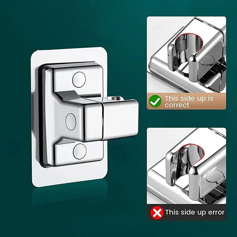 1kom držač glave tuša Podesivi zidni držač tuša Samoljepljivi držač glave tuša Ručni nosač Kupaonski pribor