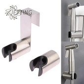 1vnt bidė purkštuvo kabliuko laikiklis be nagų nerūdijančio plieno tualeto vonios kambario priedas prie sienos dušo galvutės laikiklio laikiklis