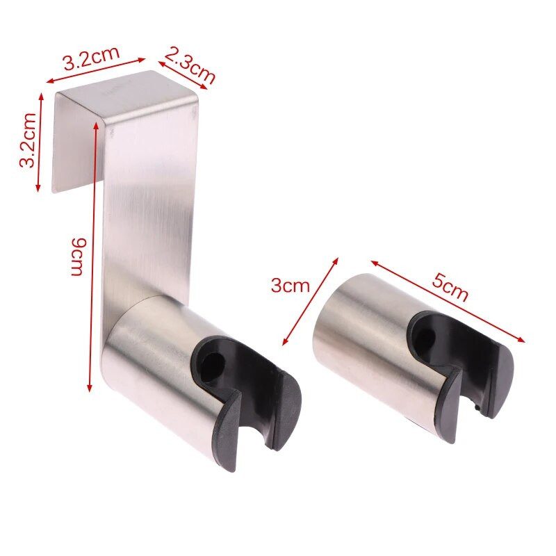 1vnt bidė purkštuvo kabliuko laikiklis be nagų nerūdijančio plieno tualeto vonios kambario priedas prie sienos dušo galvutės laikiklio laikiklis