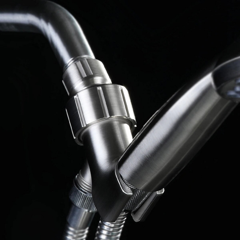 Trosmjerni držač glave tuša Ventil za preusmjeravanje tuša Podesivi nosači tuš kabine Filter Kupaonski pribor srebrni