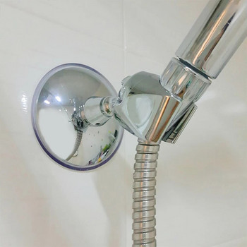 Държач за душ слушалка Вендуза Регулируема скоба за държач за душ Монтирана на стена стойка със свободно въртене на 360° Аксесоари за баня без удари