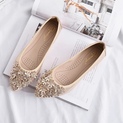 Comemore Modne ženske ravne cipele Luksuzne sandale Ljetna obuća za žene Sa vještačkim kamenčićima Meki potplat Udobne ženske crne cipele 2023.