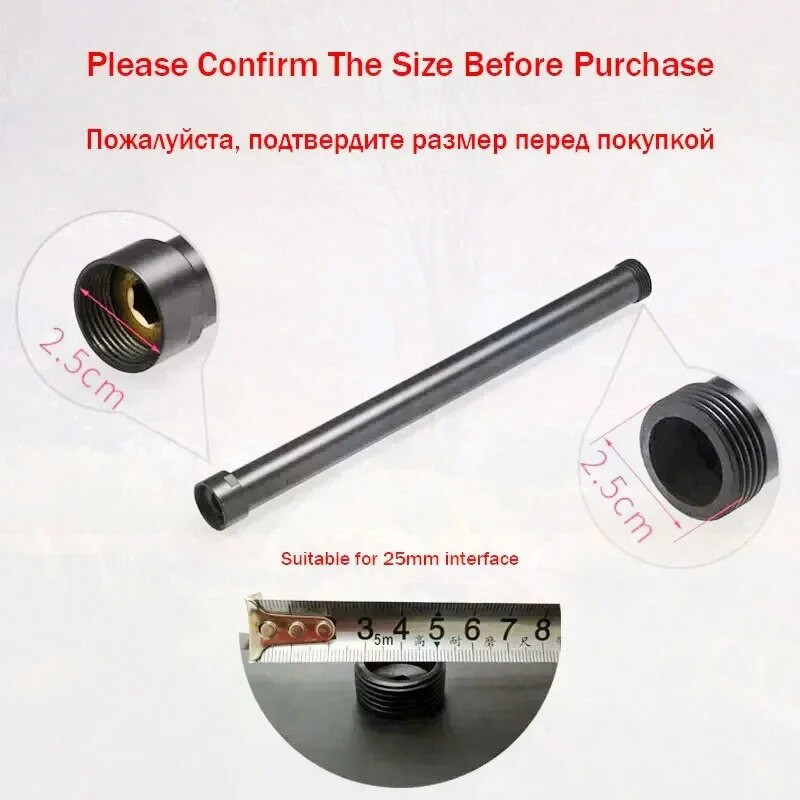 Dušo ilgintuvas Dušo laikiklis Dušo prailginimo strypo pakėlimo vamzdis Vonios kambario priedai Dušo ilgintuvas pilkai juodas