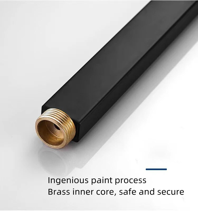 Duši pikendustoru ekstra pikendatav toruvarras 30 cm ruudukujuline vannituba dušivars roostevabast terasest ümmargune pikendage liugvarras