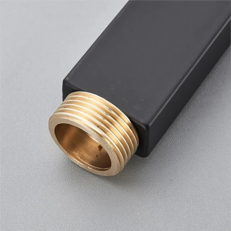 30/40 cm roostevabast terasest dušivarraste pikendustorud: ruudukujulised dušivardade pikendused kõrgemale tõstetud dušikabiinidele, vannitoatarvikud