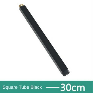 Juodas dušo prailginimo vamzdis Dušo jungtis Kėlimo strypo paaukštinimas Kvadratinis apvalus stumdomas strypo priedai Vonios kambario priedai