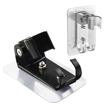 Алуминиев G1/2-тип държач за душ слушалка Стойка Стенен държач за душ слушалка Регулируема скоба за стойка за принадлежности за баня