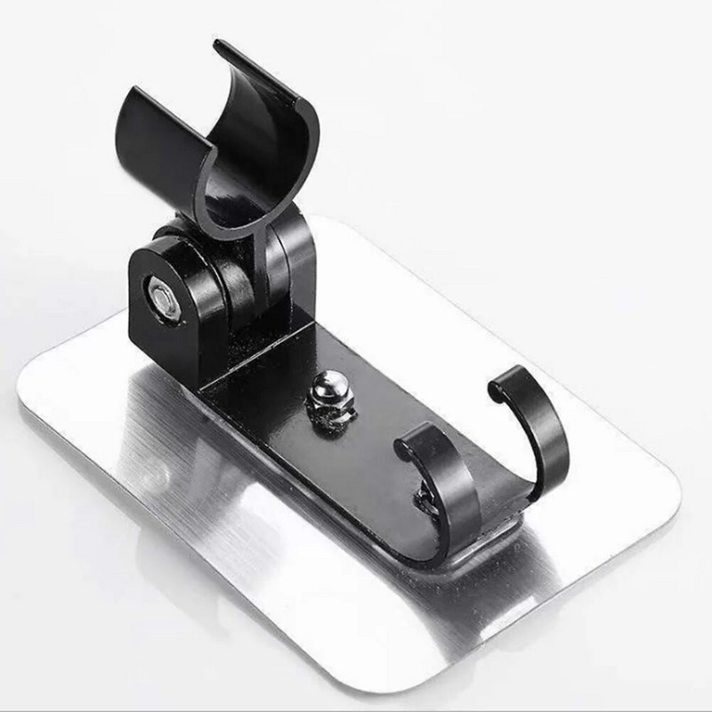 Aluminijski držač glave tuša tipa G1/2, postolje Zidni držač glave tuša, podesivi nosač stalka za kupaonski pribor