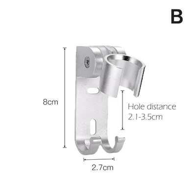 Aluminijska baza za tuširanje Držač Podesivi zidni nosač za postolje za glavu montiran na gel Nehrđajući nosač Kupaonski pribor