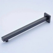 Paslėpta sieninė įmontuota dušo strypa, juodas galvanizuotas kvadratinis vamzdis, apvali strypas, 40 dušo stumdomų strypų priedų