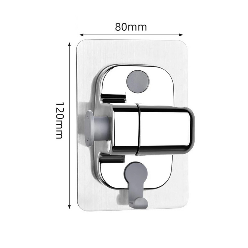 Držač tuša Podesivi nosač glave tuša s kukom Nosač za zidnu montažu za kupaonicu bez probijanja Fiksno sjedalo Hardverski dodaci