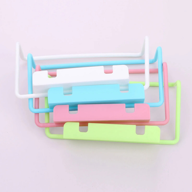 1db Műanyag akasztós tartó Multifunkciós törülközőtartó szekrény szekrény ajtó Vissza Főoldal Tárolás Szervező Konyhai kiegészítők