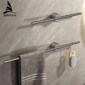 Juodas rankšluosčių laikiklis nerūdijančio plieno vonios rankšluosčių kabykla vandeniui atspari rankšluosčių laikiklis SS auksinė lentyna lentynų priedai 811783