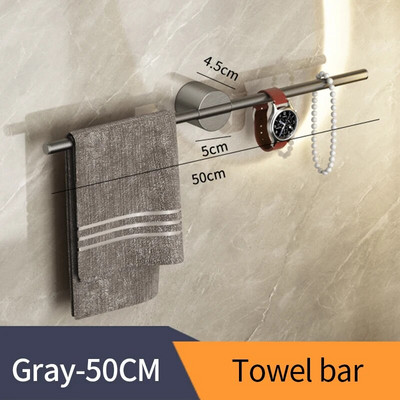 Juodas rankšluosčių laikiklis nerūdijančio plieno vonios rankšluosčių kabykla vandeniui atspari rankšluosčių laikiklis SS auksinė lentyna lentynų priedai 811783