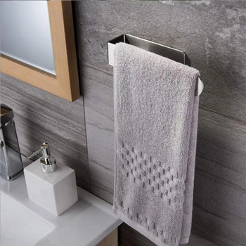 Непробивна стойка за кърпи Рафт за баня от неръждаема стомана Обикновена стойка за кърпи за баня