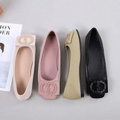 2024. Elegantne proljetne ženske cipele s metalnim četvrtastim vrhom Kawaii dizajnerice za bose cipele koje pristaju crne Lolita ružičaste cipele Mary Jane za zabavu