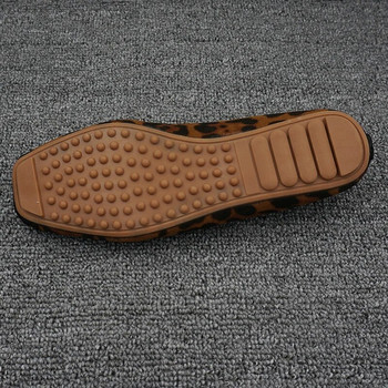 Γυναικεία παπούτσια για σκάφος μεγάλου μεγέθους 2023 Άνοιξη Φθινόπωρο Νέο Leopard Print Τετράγωνα πλακέ ρηχά γυναικεία παπούτσια Κορεατική μόδα γραφείου loafer