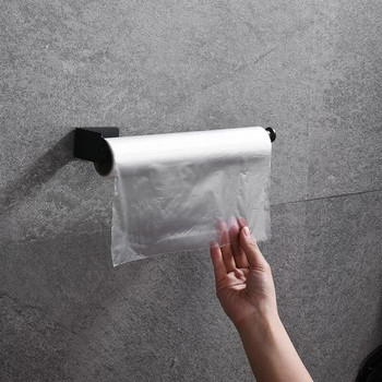 Залепващ държач за хартиени кърпи Поставка за тоалетна ролка Поставка за хартиена ролка за баня Без перфорация Поставка за ролки от неръждаема стомана Черно злато
