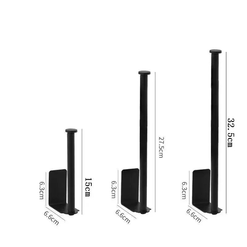Залепващ държач за хартиени кърпи Поставка за тоалетна ролка Поставка за хартиена ролка за баня Без перфорация Поставка за ролки от неръждаема стомана Черно злато