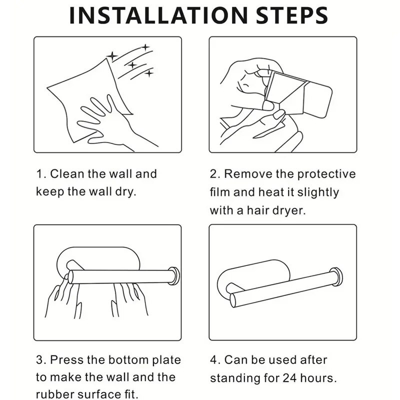Залепващ държач за хартиени кърпи Поставка за тоалетна ролка Поставка за хартиена ролка за баня Без перфорация Поставка за ролки от неръждаема стомана Черно злато