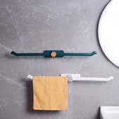 Fúrásmentes törülközőtartó egyszerű otthoni fürdőszoba egyrúd papucstartó WC műanyag tároló rendszer modern egyszerű stílus