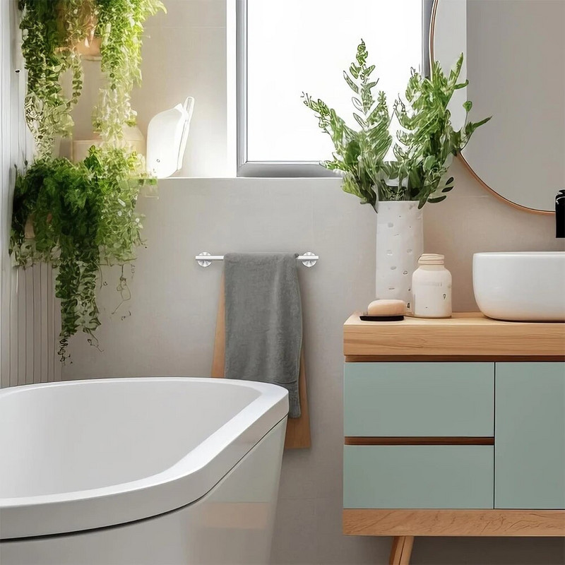 304 käterätikuivati roostevabast terasest ühe poolusega vannitoa rätikuriiul Vannitoa käterätikuivati 12/16 tolline käterätikuivati vannitoa sisekujunduseks