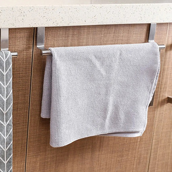Κρεμάστρα για πετσέτες πάνω από την πόρτα Κρεμαστό θήκη για πετσέτες από ανοξείδωτο χάλυβα μπάνιου οικιακής κουζίνας Ντουλάπα για πετσέτες κρεμάστρα ράφι