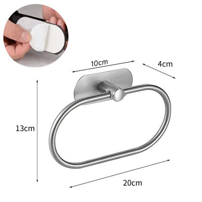 Zidni držač za WC ručnike Stalak za ručnike Kuhinjska rola Stalak za ručnike Dozator za salvete za kupaonicu Kuhinjski pribor