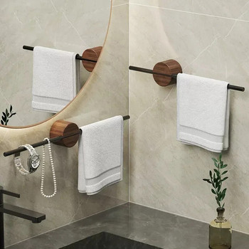Κρεμάστρα για πετσέτες 40/50cm Θήκη για πετσέτες μπάνιου Ξύλινη πετσέτα τοίχου Κρεμαστή πετσέτα Μπαρ Ράφι μπάνιου Ράφι αποθήκευσης κουζίνας Αξεσουάρ σπιτιού
