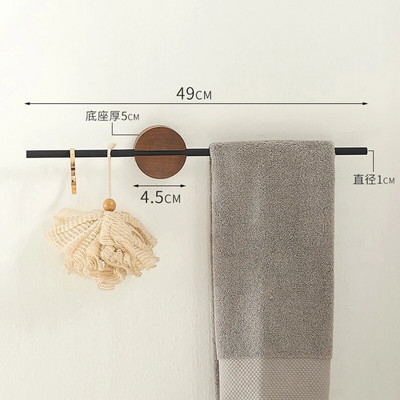 Stalak za ručnike 40/50 cm Vješalica za ručnike Držač za ručnike za kupanje Drvena šipka za ručnike na zidu Polica za kupaonicu Kuhinjski stalak za odlaganje Kućni pribor