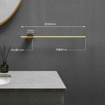 Stalak za ručnike 40/50 cm Vješalica za ručnike Držač za ručnike za kupanje Drvena šipka za ručnike na zidu Polica za kupaonicu Kuhinjski stalak za odlaganje Kućni pribor