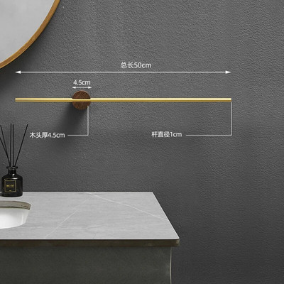 Stalak za ručnike 40/50 cm Vješalica za ručnike Držač za ručnike za kupanje Drvena šipka za ručnike na zidu Polica za kupaonicu Kuhinjski stalak za odlaganje Kućni pribor