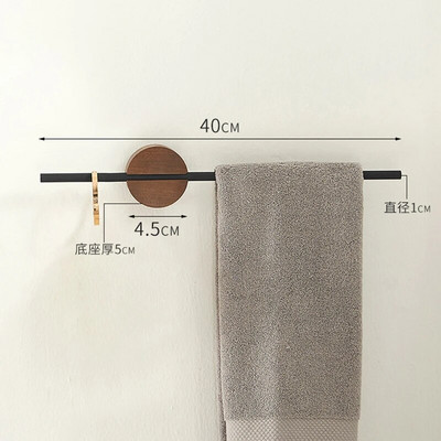 Stalak za ručnike 40/50 cm Vješalica za ručnike Držač za ručnike za kupanje Drvena šipka za ručnike na zidu Polica za kupaonicu Kuhinjski stalak za odlaganje Kućni pribor