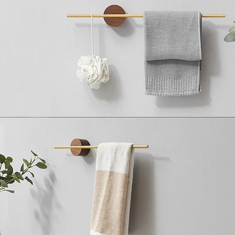Stalak za ručnike 40/50 cm Vješalica za ručnike Držač za ručnike za kupanje Drvena šipka za ručnike na zidu Polica za kupaonicu Kuhinjski stalak za odlaganje Kućni pribor