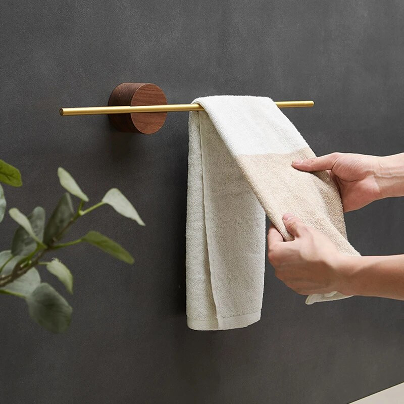 Stalak za ručnike 40/50 cm Vješalica za ručnike Držač za ručnike za kupanje Drvena šipka za ručnike na zidu Polica za kupaonicu Kuhinjski stalak za odlaganje Kućni pribor