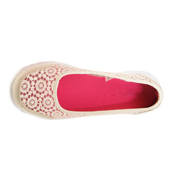 CEYANEAOWγυναικεία Κομψά Χειροποίητα Δαντελένια Παπούτσια Κούφια Αναπνεύσιμα AirMesh Κεντημένα Επίπεδα Παπούτσια Άνετα Zapatos Planos Mujer1354