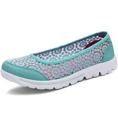 CEYANEAOWElegantne ženske cipele od čipke, šuplje prozračne vezene ravne cipele, udobne Zapatos Planos Mujer1354