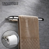 Lipnus rankinių rankšluosčių laikiklis, nerūdijančio plieno rankinių rankšluosčių laikiklis, nerūdijantis sieninių rankšluosčių kabykla, skirta vonios kambario virtuvei, montuojama ant sienos