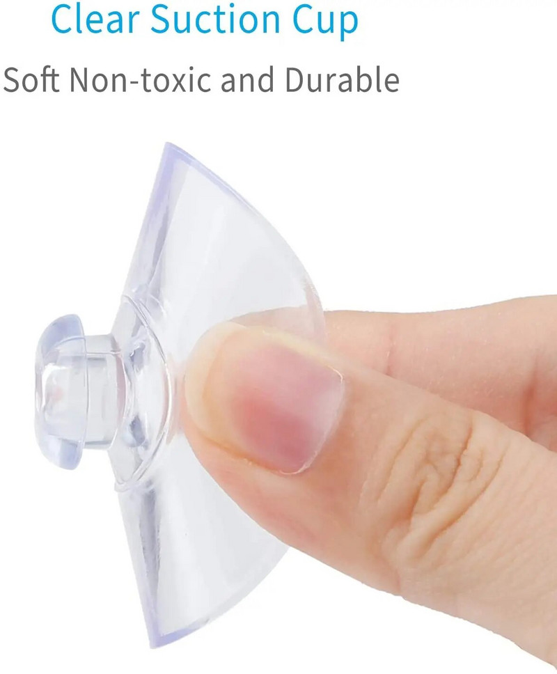 10db 20/30/40mm gombafej szívó PVC akvárium átlátszó üveg tapadó perforált átlátszó tapadókorong ablak dekor üveghez