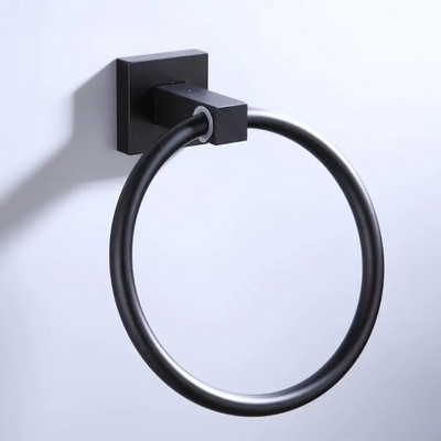 Aliuminis + medinis rankšluosčių žiedas, rankinių rankšluosčių laikiklis vonios kambariui, rankšluosčių kabykla, skirta virtuvės sieniniam laikymui.