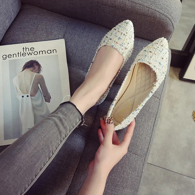 2024 Sweet Woman Proljetne retro špicaste cipele, udobne ženske cipele s mekim potplatom, nježnog stila, dizajnerske cipele za čamac, velika veličina 31-43