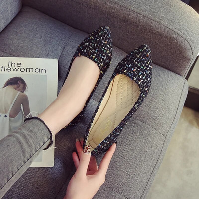 2024 Sweet Woman Proljetne retro špicaste cipele, udobne ženske cipele s mekim potplatom, nježnog stila, dizajnerske cipele za čamac, velika veličina 31-43