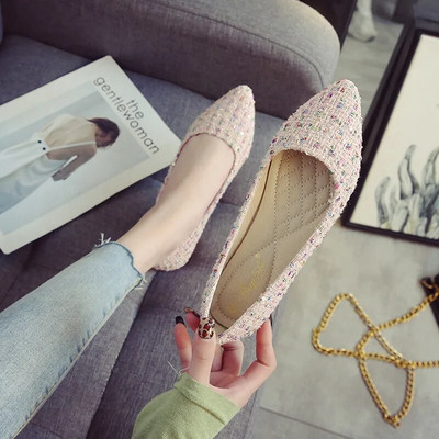 2024 Sweet Woman Proljetne retro špicaste cipele, udobne ženske cipele s mekim potplatom, nježnog stila, dizajnerske cipele za čamac, velika veličina 31-43