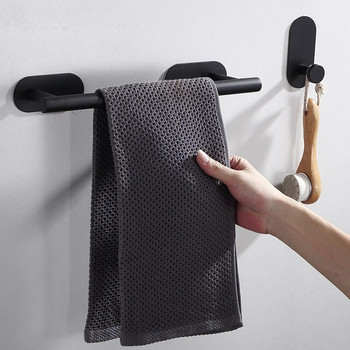 Σετ αξεσουάρ μπάνιου Χάρτινη κρεμάστρα για πετσέτες από ανοξείδωτο ατσάλι Δαχτυλίδι για πετσέτες τοίχου χωρίς διάτρηση