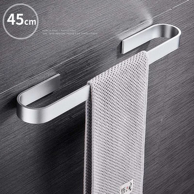 Аксесоари за баня Поставка за кърпи за баня Самозалепваща се рафт за кърпи Релса Закачалка Обков за баня Поставка за кърпи Монтиран на стена