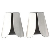 2 vnt. Nerūdijančio plieno virtuvinių rankšluosčių kabliukai Lipnūs šlifuoto sidabro V formos indų rankšluosčių laikiklis sieniniai kabliukai virtuvės vonios kambarys