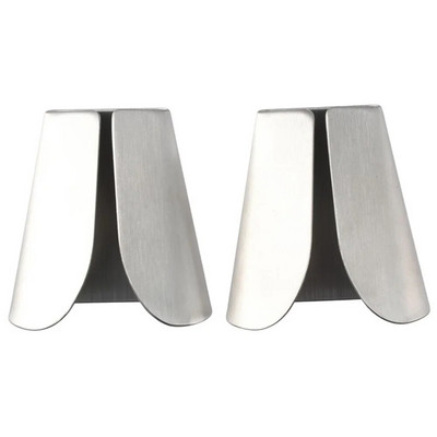 2 vnt. Nerūdijančio plieno virtuvinių rankšluosčių kabliukai Lipnūs šlifuoto sidabro V formos indų rankšluosčių laikiklis sieniniai kabliukai virtuvės vonios kambarys