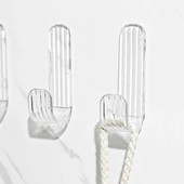 2 τμχ Γάντζοι μπάνιου Ακρυλικός γάντζος τοίχου Διαφανής γάντζος αποθήκευσης μπάνιου Γάντζος χωρίς διάτρηση Πετσέτες κλειδιού Θήκες Οργάνωση σπιτιού στον τοίχο