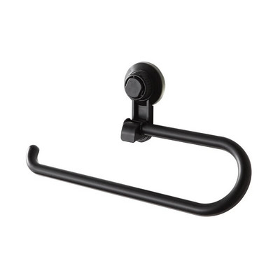 1 db szívókorongos törölközőtartó ABS fekete/fehér ütés nélküli fürdőszobai törölközőtartó tároló